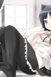 二次元黑猫美少女卡通精美图片