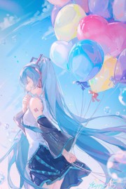 初音未来十五周年高清卡通图片