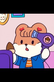 粉红色的兔兔松饼高清卡通图片 ​​​