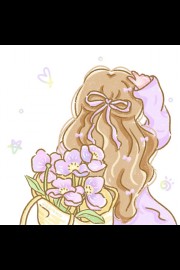 可爱女孩背影头像高清卡通图片