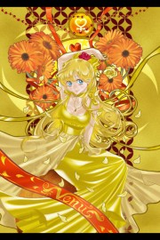 优雅公主与花朵高清卡通图片