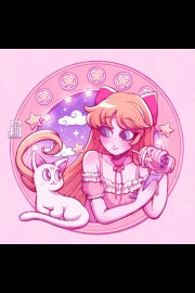 时尚美战闺蜜头像高清卡通图片