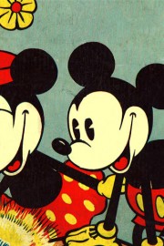 迪士尼复古旧画报高清卡通图片