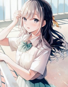 清甜二次元少女高清卡通图片