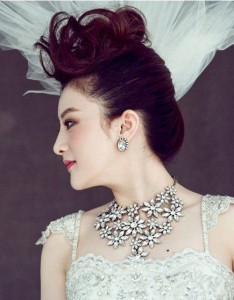 好看的她们是明星但是她们也有穿上婚纱的那天图片