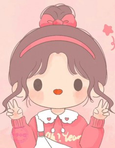 温暖秋天女生头像高清卡通图片