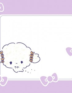 三丽鸥紫色便利签高清卡通图片