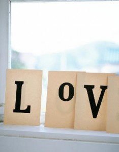 窗口上的LOVE爱的贴图