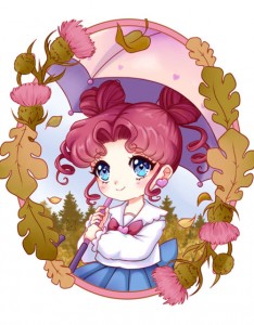 秋天的一抹温柔高清卡通图片