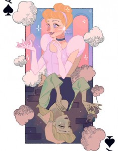 迪士尼公主扑克牌高清卡通图片