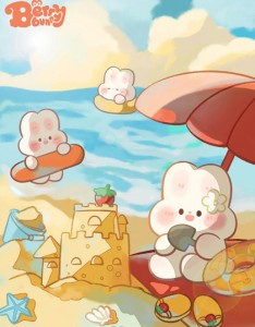 一群可爱的小兔高清卡通图片