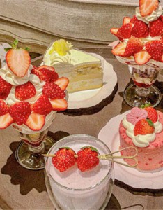 让人超级有食欲的草莓蛋糕图片颜值爆棚 甜品是世界上体积最小的游乐园