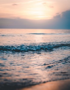 黄昏大海唯美意境图片