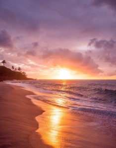 海边黄昏唯美意境图片