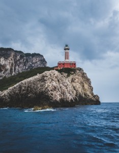 海边灯塔唯美意境图片