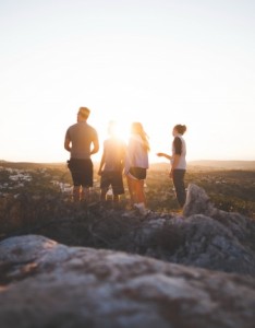 户外登山唯美意境图片