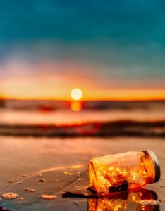 落日唯美意境图片