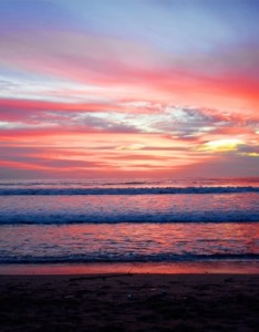 黄昏火烧云唯美意境图片