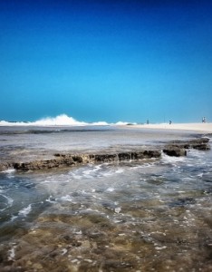 蓝色唯美意境海边图片