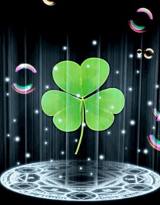 唯美意境四叶草图片