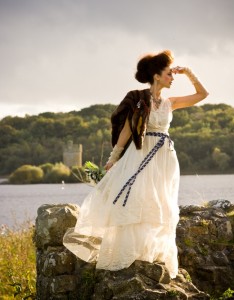 唯美海边美女风景图片