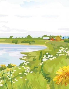 图片风景手绘，让人心旷神怡