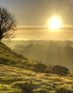 2023年最旺的唯美图片，宁静的日出美景给你带来好运气