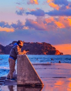 2023夕阳风景意境图片，最美的景色要留住