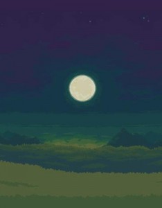 手绘动漫风景意境图片 暗恋一个人心静是低落的