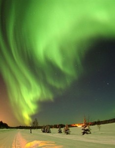 神秘风景意境图片 好看唯美绚烂的极光图片