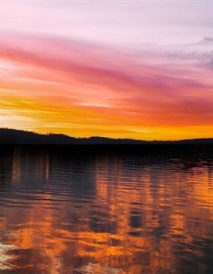 最美大自然意境图片 唯美海边晚霞图片