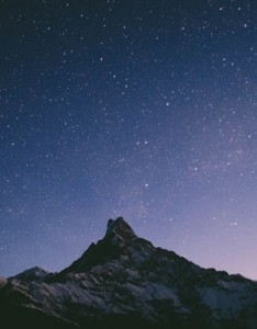 神秘的满天星星的星空风景意境图片