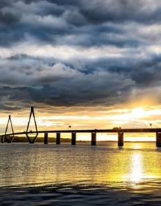 唯美的海滩落日风景高清图片大全