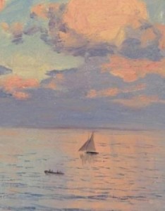 油画风景头像，油画意境风景头像图片