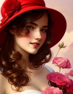 AI合成性感动漫少女图片