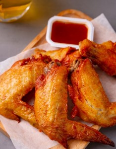 美食烤鸡翅手机壁纸