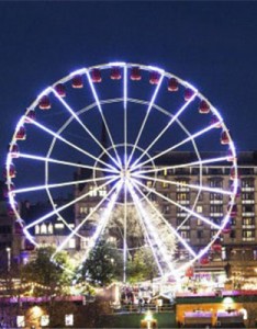 唯美意境摩天轮图片，摩天轮也比较个性的