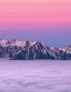 巍然挺拔的高山风景高清意境图片大全