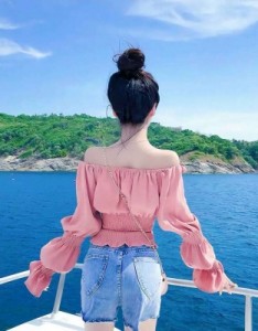 唯美高清背影图片，更喜欢你的侧颜