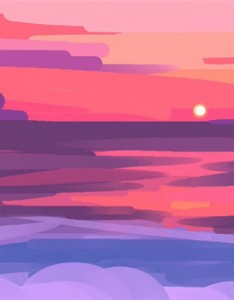 唯美的水彩风景画插画系意境图片大全