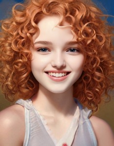 欧美少女可爱卷发发型图片