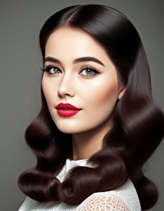 优雅气质女神卷发发型图片