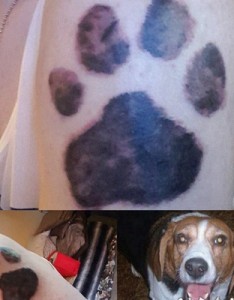 狗爪纹身 女生手臂上狗爪纹身可爱图案