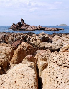海边风景意境图片，海滨海礁风景图片