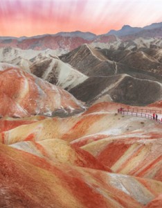 漂亮风景意境图片 七彩丹霞自然风景图片